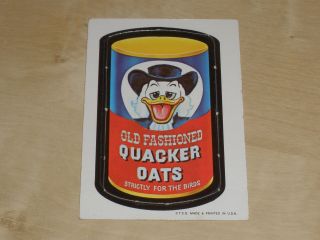 1967 Topps Wacky Packages Die Cut 44 Quacker Oates