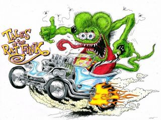 Odd Rods - Tales Of The Rat Fink - 8 X 11 Glossy Photo Reprint