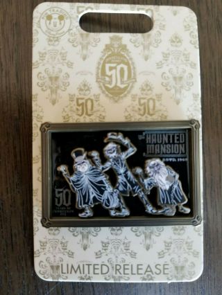 Disneyland Haunted Mansion 50th Ann Hitchhiking Ghosts Limited Release Pin
