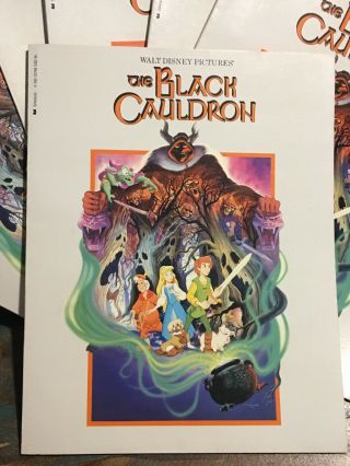 Vintage The Black Cauldron Walt Disney 1985 One (1) Graphic Novel Book Comic