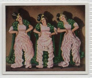 Cabaret: Vintage 1935 Card Of The Swedish Trio The Sorbon Sisters