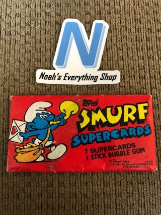1982 Topps Smurfs Cards Wax Pack