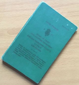1965 Uk Airline Transport Pilot’s Licence,  With Updates To 1989