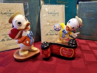 Disney Wdcc Mr Duck Steps Out 3 Piece And W/box &