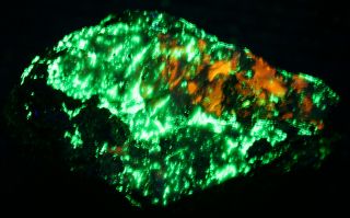 Willemite,  Diopside,  Clinohedrite Fluorescent Minerals,  Franklin,  Nj