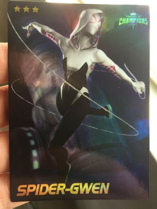 Marvel Contest Of Champions Card Spider - Gwen (foil) - Rare