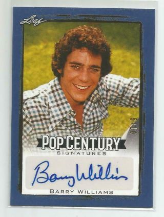 2017 Leaf Pop Century Barry Williams Autograph 5/10
