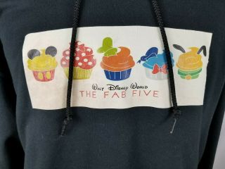 Walt Disney World Xl Long Sleeve Black Hoodie Sweatshirt Euc Mickey Minnie Mouse