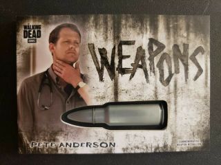 2018 Topps Walking Dead Hunters & Hunted Weapon Medallion Pete Anderson
