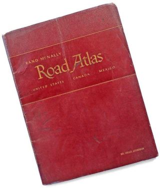 1953 Deluxe Rand Mcnally Road Atlas—usa Canada Mexico