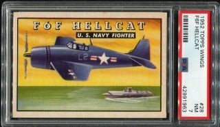 1952 Topps Wings 28 F6F Hellcat PSA 7 2