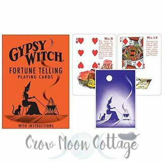 Gypsy Witch Fortune Telling Card Deck Wicca Pagan Witchcraft Lenormand Cards