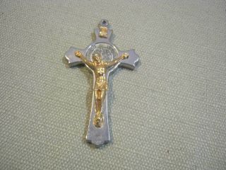 Large Vintage Cross,  Crucifix Italy,  Necklace,  Pendant