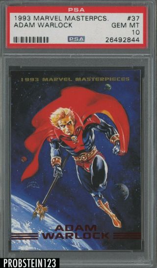 1993 Marvel Masterpiece 37 Adam Warlock Psa 10 Gem