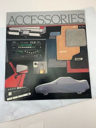 1985 Toyota Complete Line Up Dealer Accessories Sales Brochure 85 Guide Book Oem