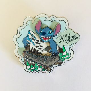 Wdw Stitch At Expedition Everest - Year Of A Million Dreams Pin 55129 Le