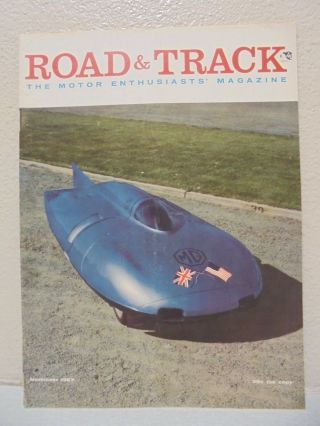 November 1957 Road And Track (the Mg At Bonneville)