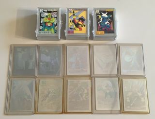 Dc Comics Series 1 Complete Base Card Set 1 - 180 Trading Cards 10 Holograms 1992
