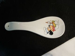 Walt Disney Productions Mickey Mouse Ceramic Spoon Rest Treasure Craft USA 4
