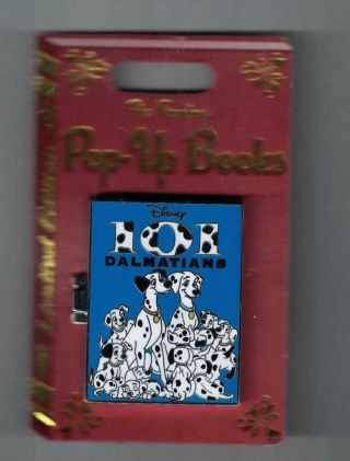Disney Parks 2019 Pop Up Books 101 Dalmatians Hinged Pin Le 4000 On Card