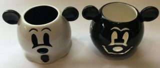 Disney Mickey Mouse Halloween Votive Candle Holders Set Of 2 Ghost & Bat