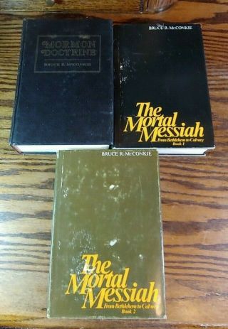 Set Of 3 Book By Bruce R.  Mcconkie - The Mortal Messiah,  Mormon Doctrine - Lds