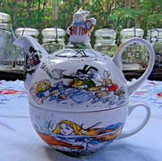 2010 Disney 1st Alice In Wonderland Cafe Paul Cardew Mad Hatter Tea Party Teapot