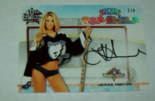 2019 40th National Jessa Hinton Pink Foil Autographed Bench Warmer Card