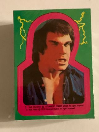1979 Topps Incredible Hulk Complete Wrapped Set