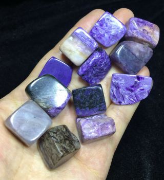 105gnew Gemmy Natural Top Gem Grade Purple Charoite Crystal Polished Healing0