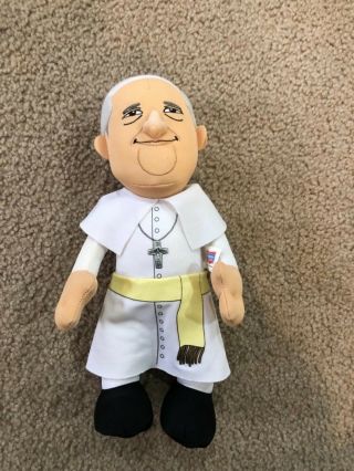 Pope Francis 10 " Plush Figure Bleacher Creature Collectible Doll Catholic