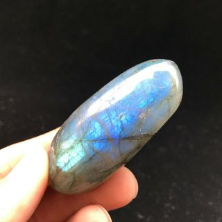 Natural Colored Labradorite Quartz Stone Reiki Healing Collectible 41g A307