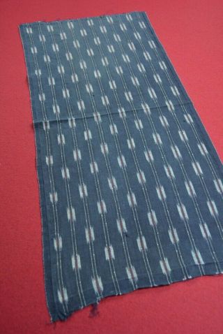 Tk85/50 Vintage Japanese Fabric Cotton Antique Boro Patch Indigo Blue Shima 28 "