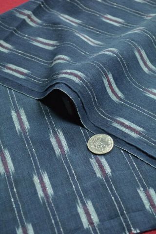 TK85/50 Vintage Japanese Fabric Cotton Antique Boro Patch Indigo Blue SHIMA 28 