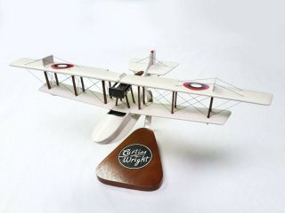 Curtiss Model F Flying Boat - 1:24 Scale Painted Wooden Desktop Model - 62719b