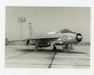 Photograph Of English Electric Lightning F.  3 Xp702 - Raf Akrotiri,  Cyprus 1974