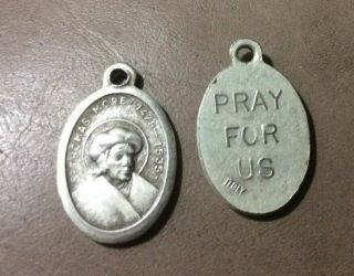 Vintage St.  Thomas More Religious Medal Catholic Medal Patron Saint