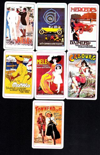Vintage Swap/playing Cards - Advertising X 7