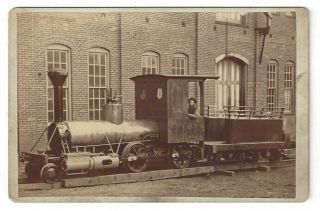 1882 Cabinet Photograph - Train Locomotive From Lima Machine - Lima,  Ohio