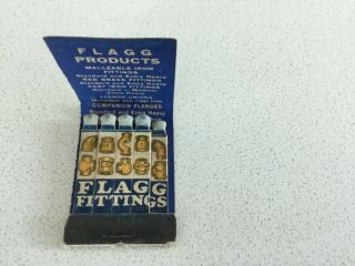 Vintage Feature Sticks Matchbook,  Flagg Products Fittings Tomlinson Company,  Inc