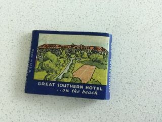 Vintage Full Matchbook,  Great Southern Hotel,  Gulfport,  Miss. ,  Nmint