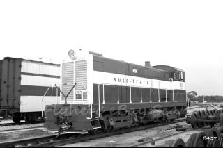B&w Negative Auto - Train Railroad Diesel Loco 621 Sanford,  Fl 1972