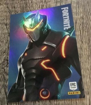 2019 Fortnite by Panini holo foil 277 Omega legendary outfit Trading Card 2