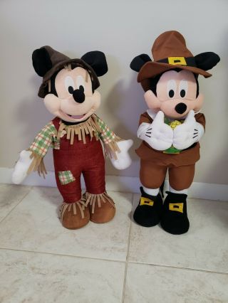 Disney Mickey Mouse Plush Greeters Stuffed Animal Fall Set