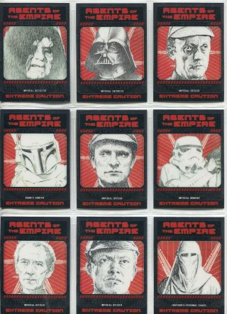 Star Wars Chrome Perspectives Complete 10 Card Chase Set Agents Of The Empire