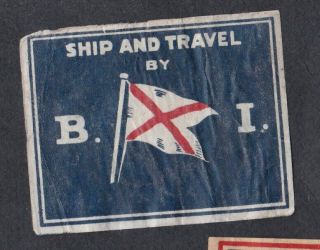 Ae Old Matchbox Label India Tttt34 Ship And Travel