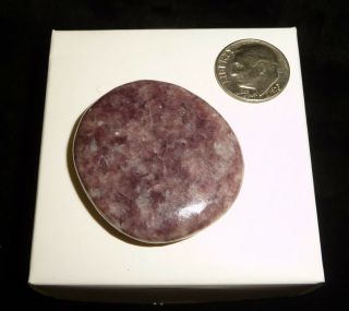 Lepidolite Crystal Polished Smooth Stone Brazil 22 Grams Chakra Stone