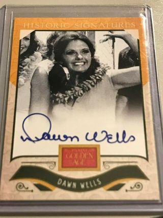 Dawn Wells 2012 Panini Golden Age Historic Signatures Autograph Card