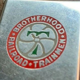 1965 Zippo Lighter Brotherhood Railroad Trainmen