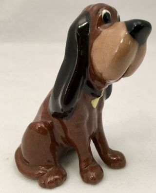 Vintage Hagen Renaker Disney Lady And The Tramp “ Trusty “ RARE Mouth Opening. 2